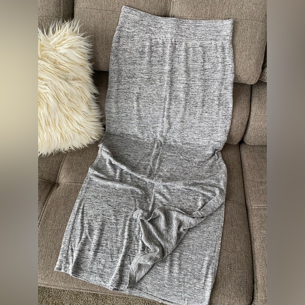 Gray Maxi Skirt